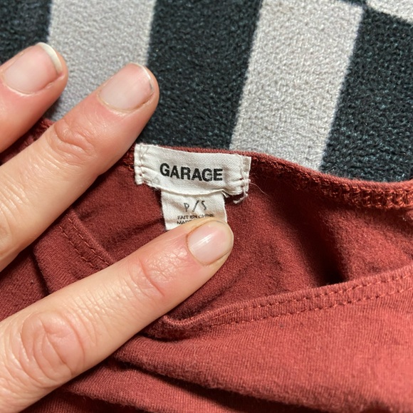 Garage Thong Bodysuit Rusty Red size Small - Picture 4 of 4